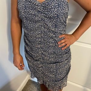 New with tags, Lulu’s blue floral dress, size XL